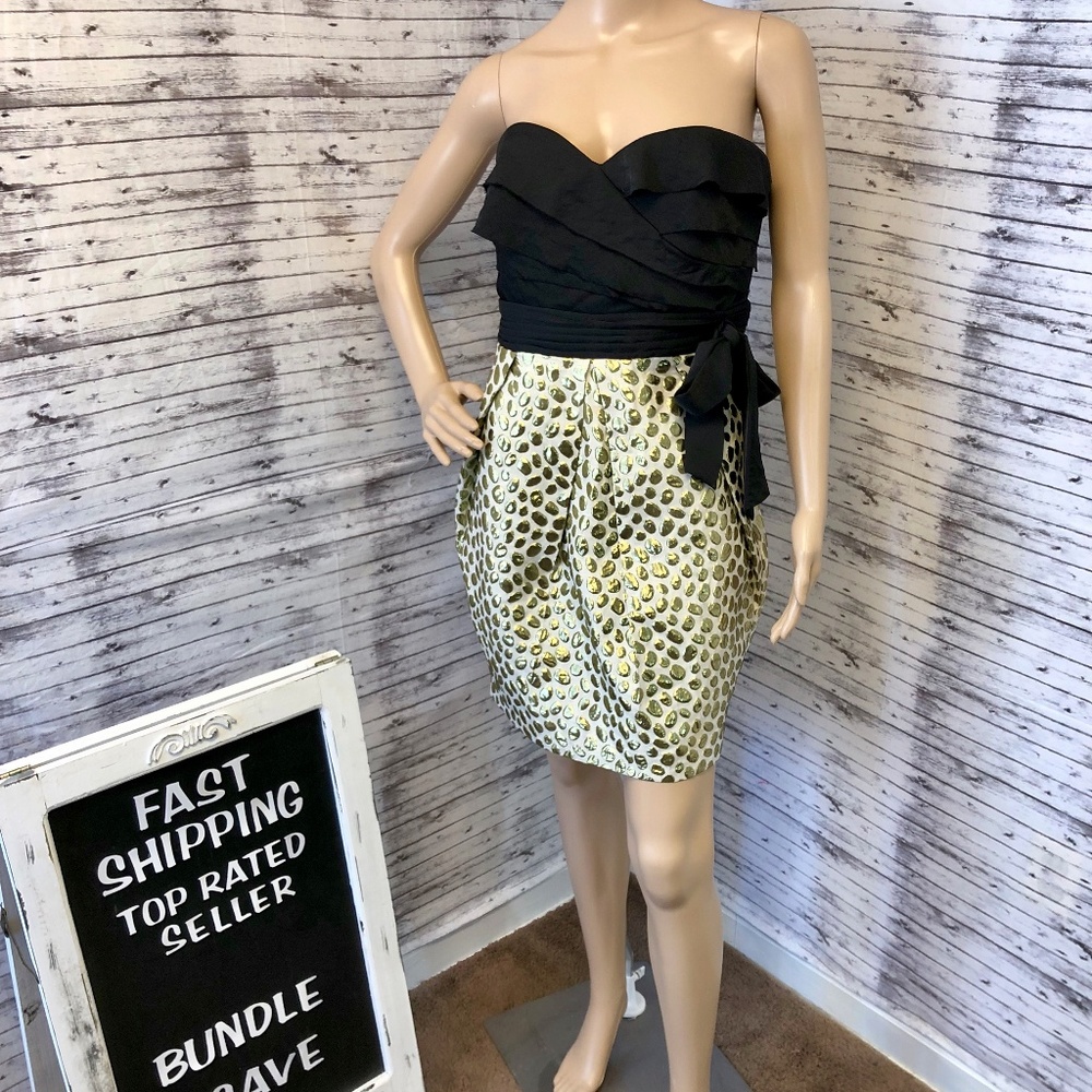 Size M Aryn K. Strapless Cocktail Dress Like New